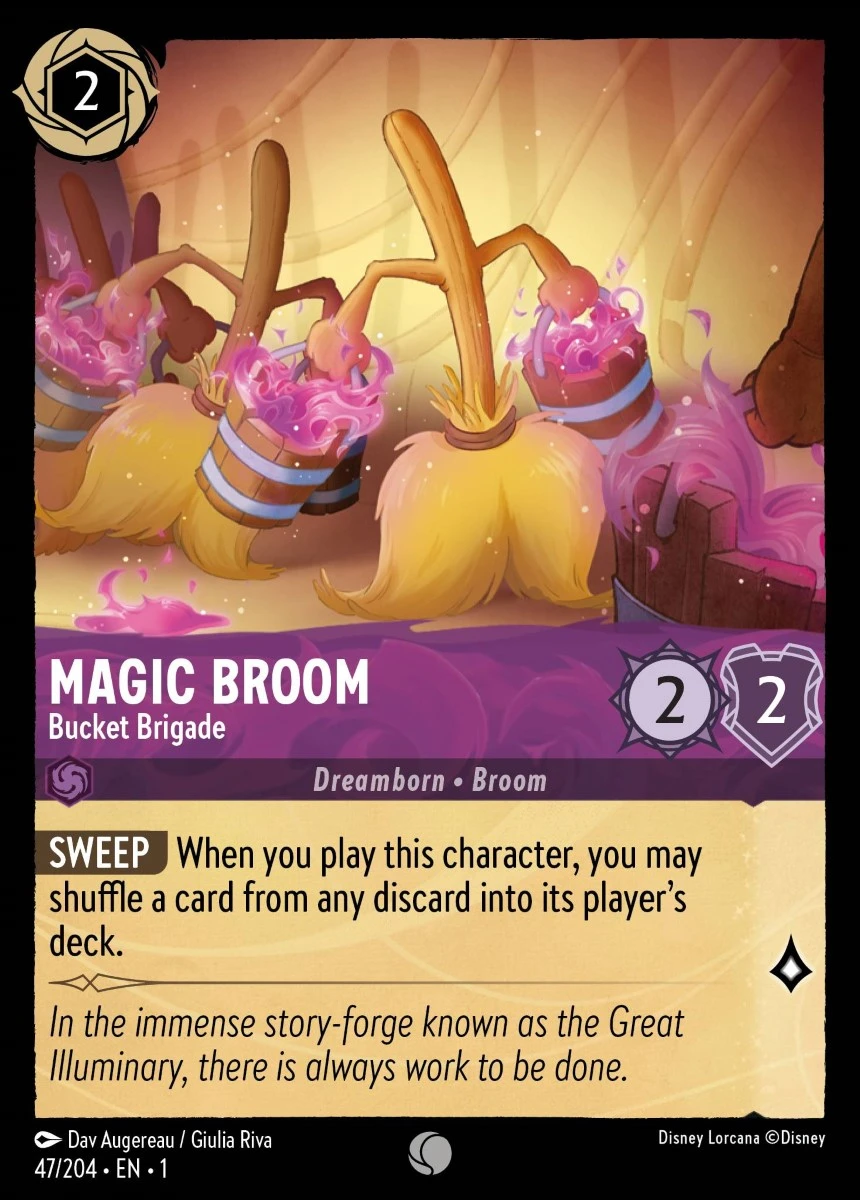 2023 The First Chapter Magic Broom - Bucket Brigade Common #47 Common card image