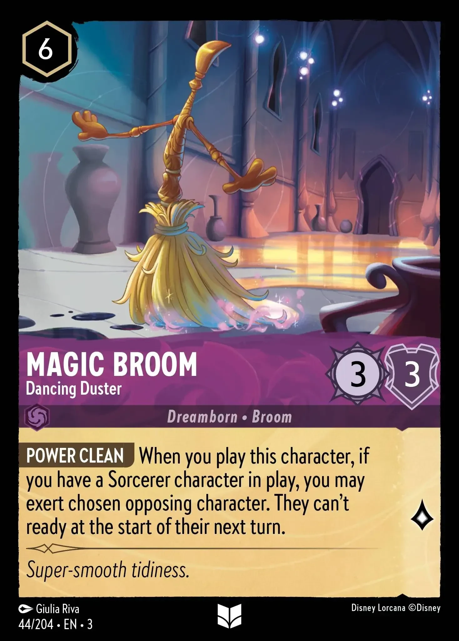 2024 Into the Inklands Magic Broom - Dancing Duster Uncommon #44 Uncommon card image