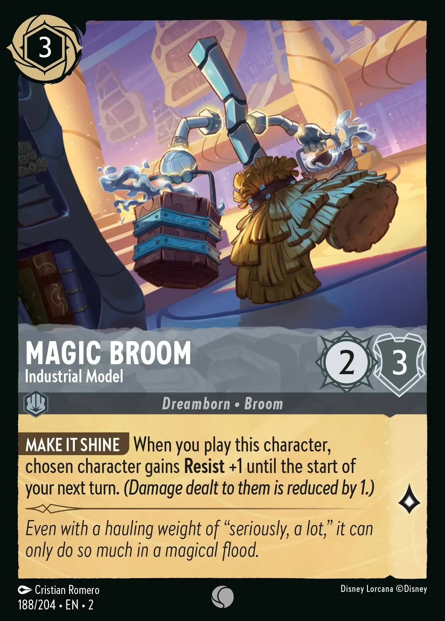 2023 Rise of The Floodborn Magic Broom - Industrial Model #188 Common card image