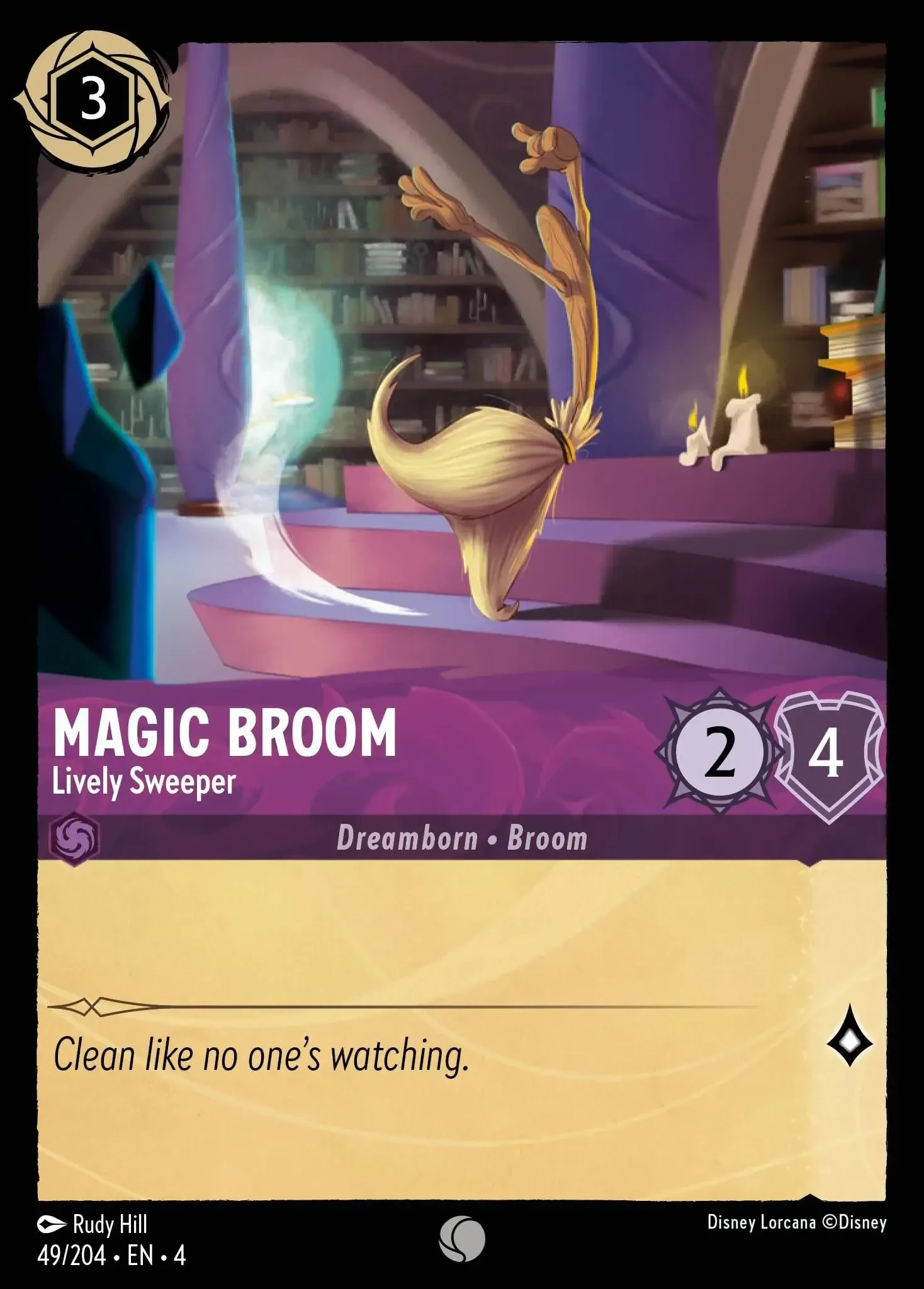 2024 Ursula's Return Magic Broom - Lively Sweeper Common #49 Common card image