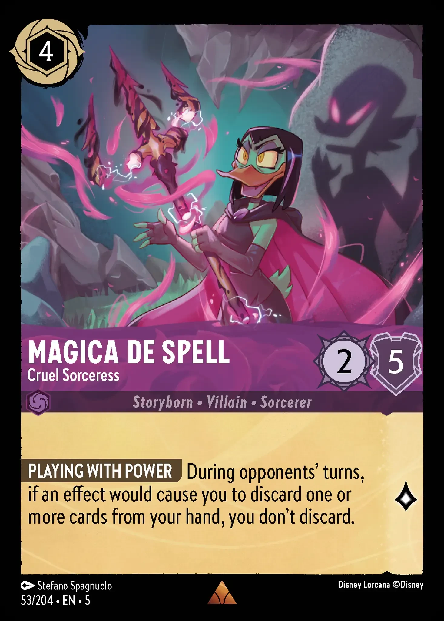 2024 Shimmering Skies Magica De Spell - Cruel Sorceress Rare #53 Rare card image