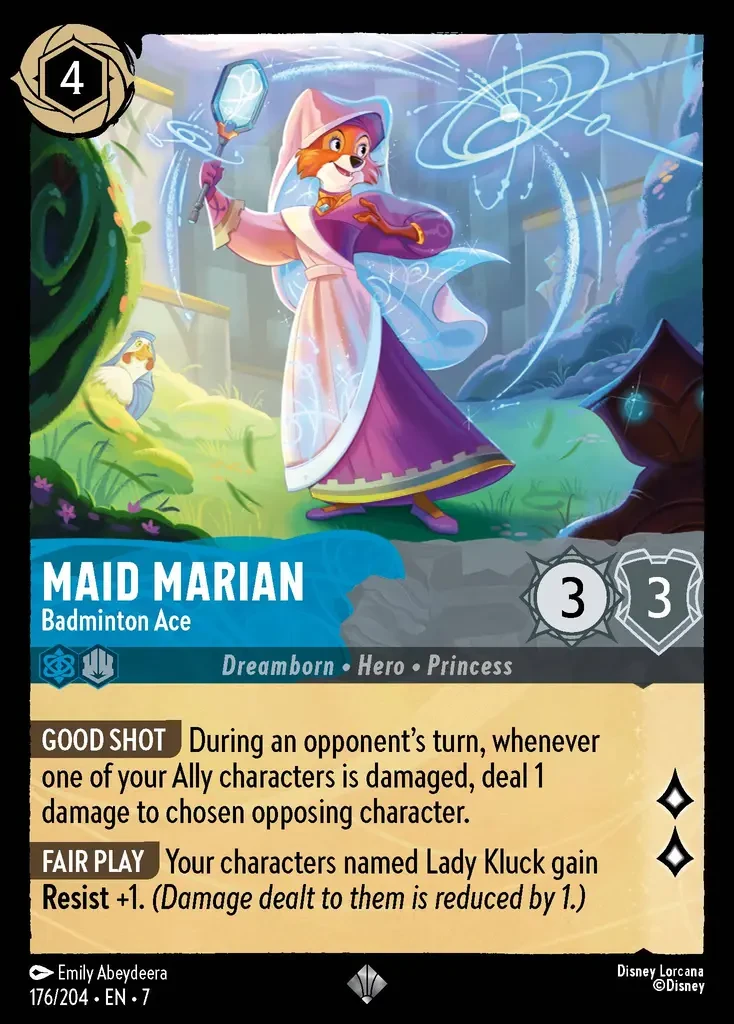2025 Archazia's Island Maid Marian - Badminton Ace #176 Super Rare card image