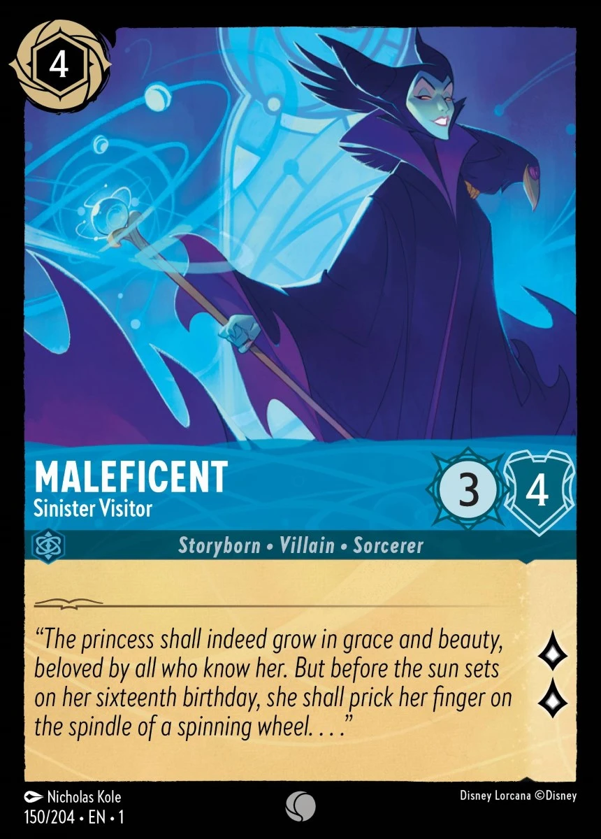 2023 The First Chapter Maleficent - Sinister Visitor Common #150 Common card image