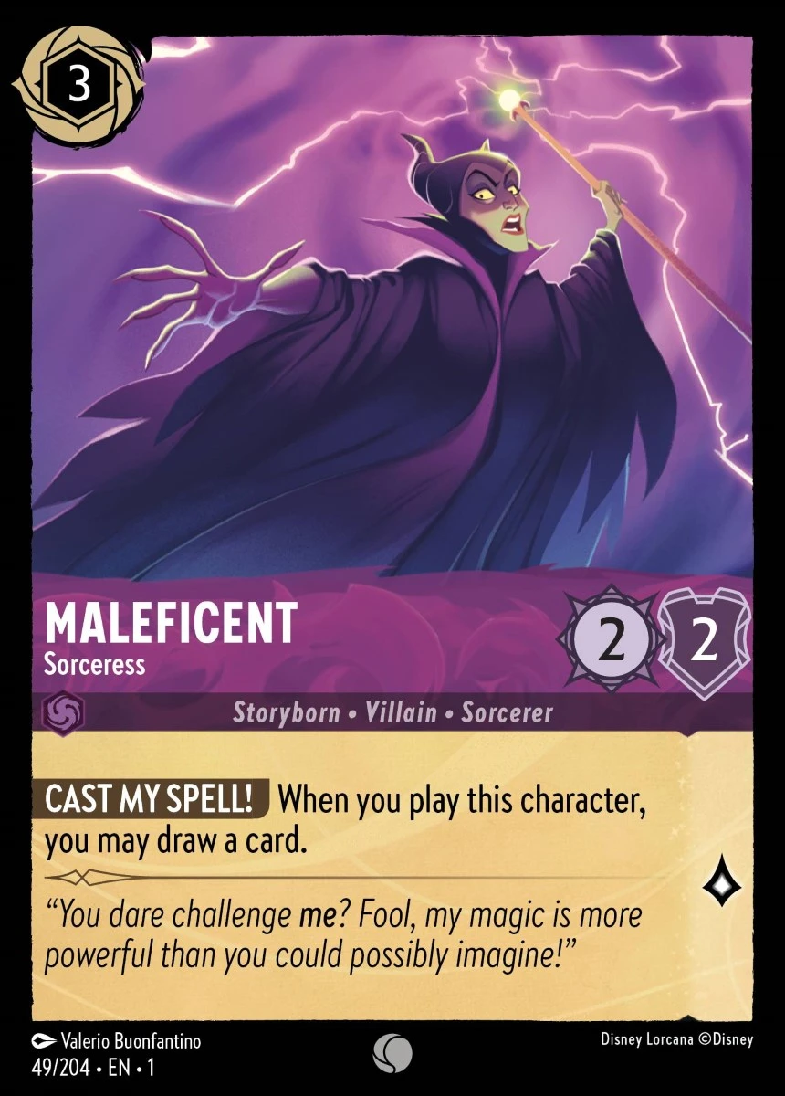 2023 The First Chapter Maleficent - Sorceress Common #49 Common card image