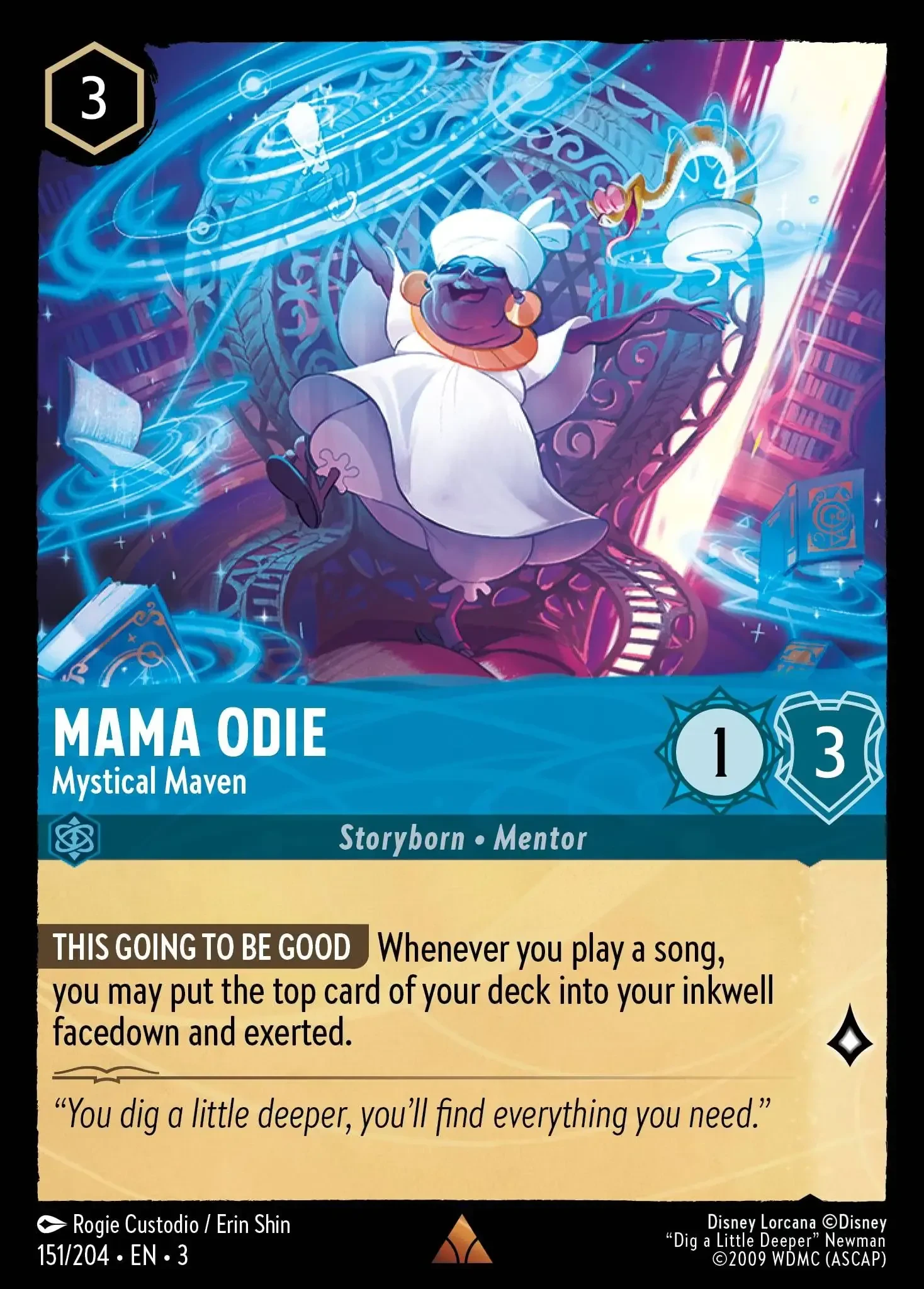 2024 Into the Inklands Mama Odie - Mystical Maven #151 Rare card image
