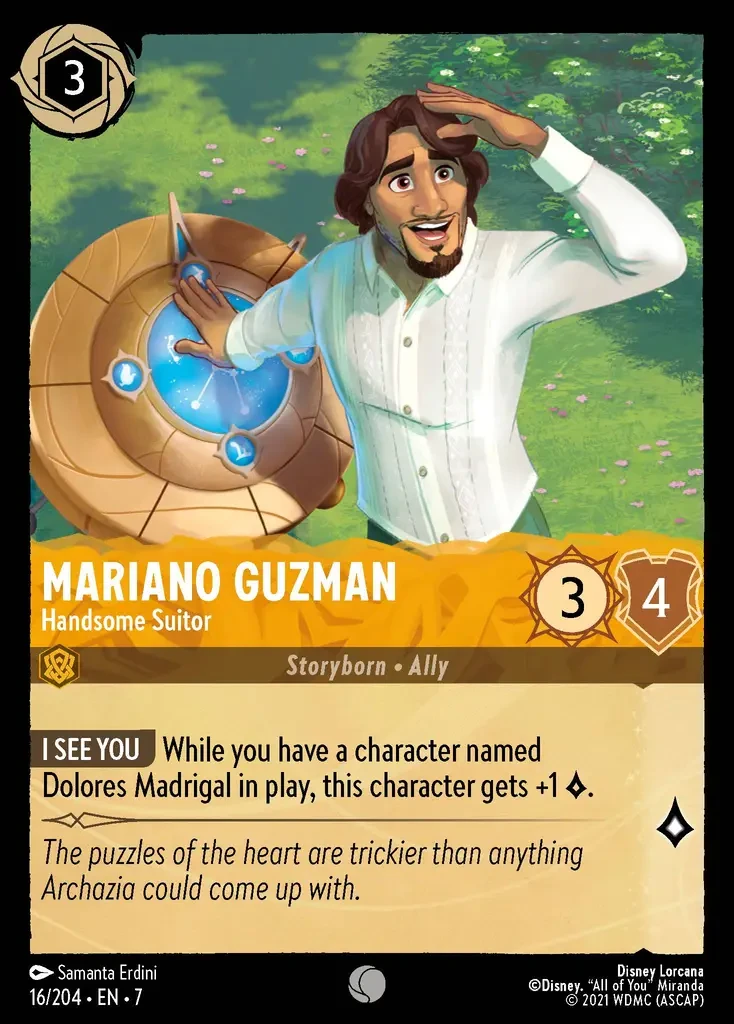 2025 Archazia's Island Mariano Guzman - Handsome Suitor #16 Common card image