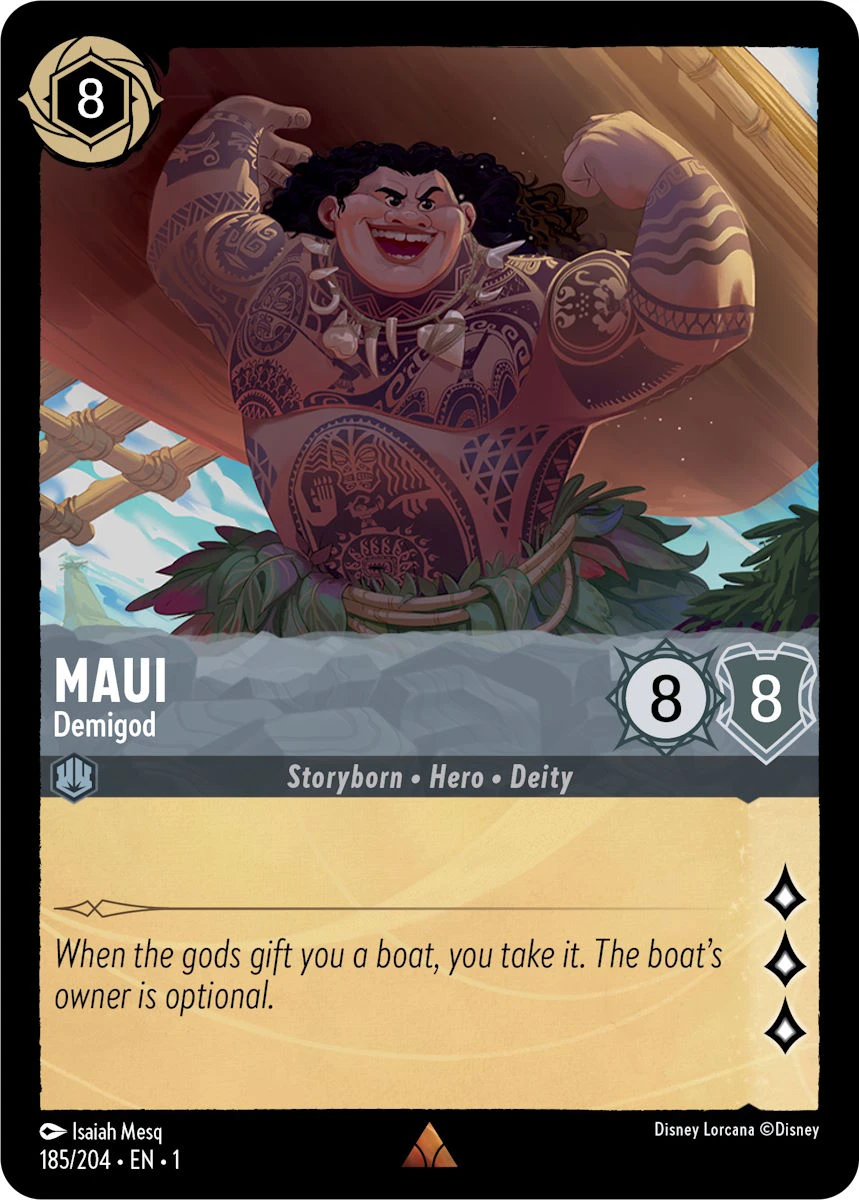 2023 The First Chapter Maui - Demigod #185 Rare card image