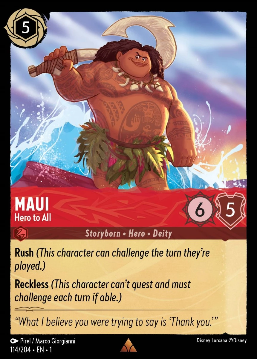 2023 The First Chapter Maui - Hero to All #114 Rare card image