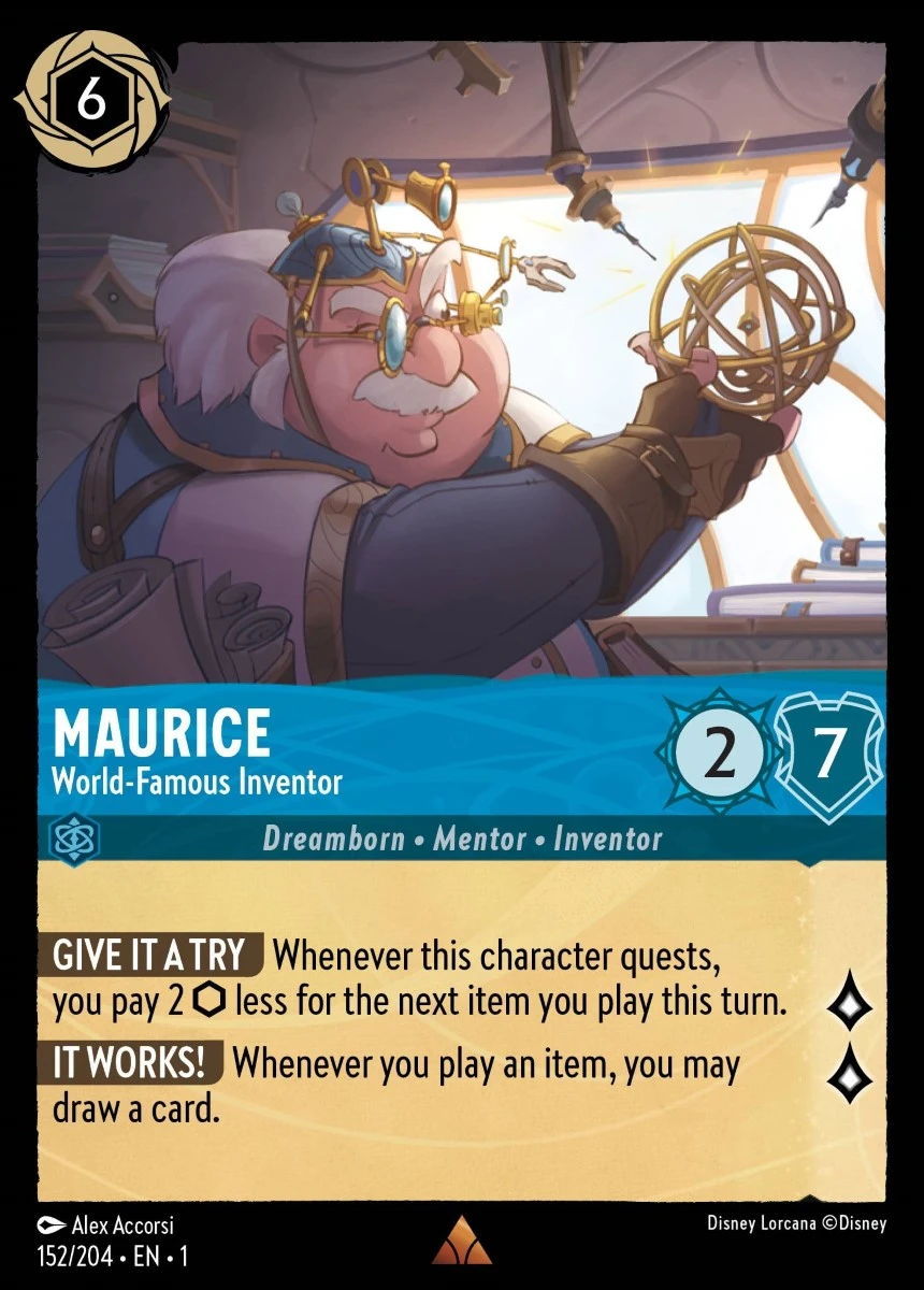 2023 The First Chapter Maurice - World-Famous Inventor #152 Rare card image