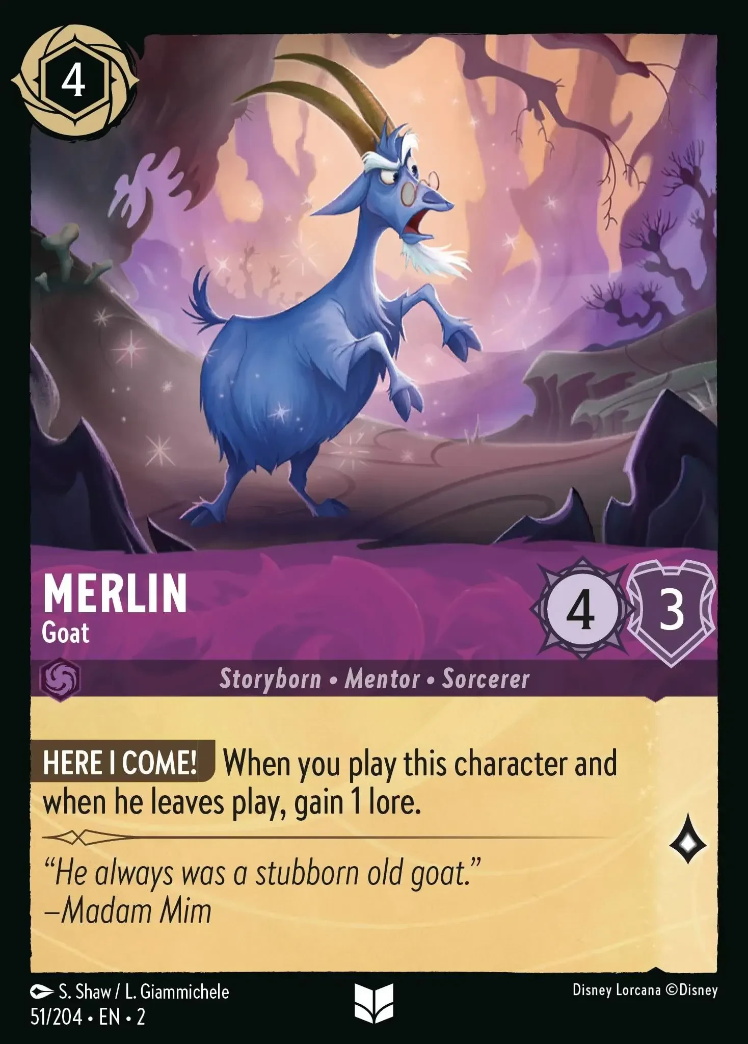 2023 Rise of The Floodborn Merlin - Goat #51 Uncommon card image