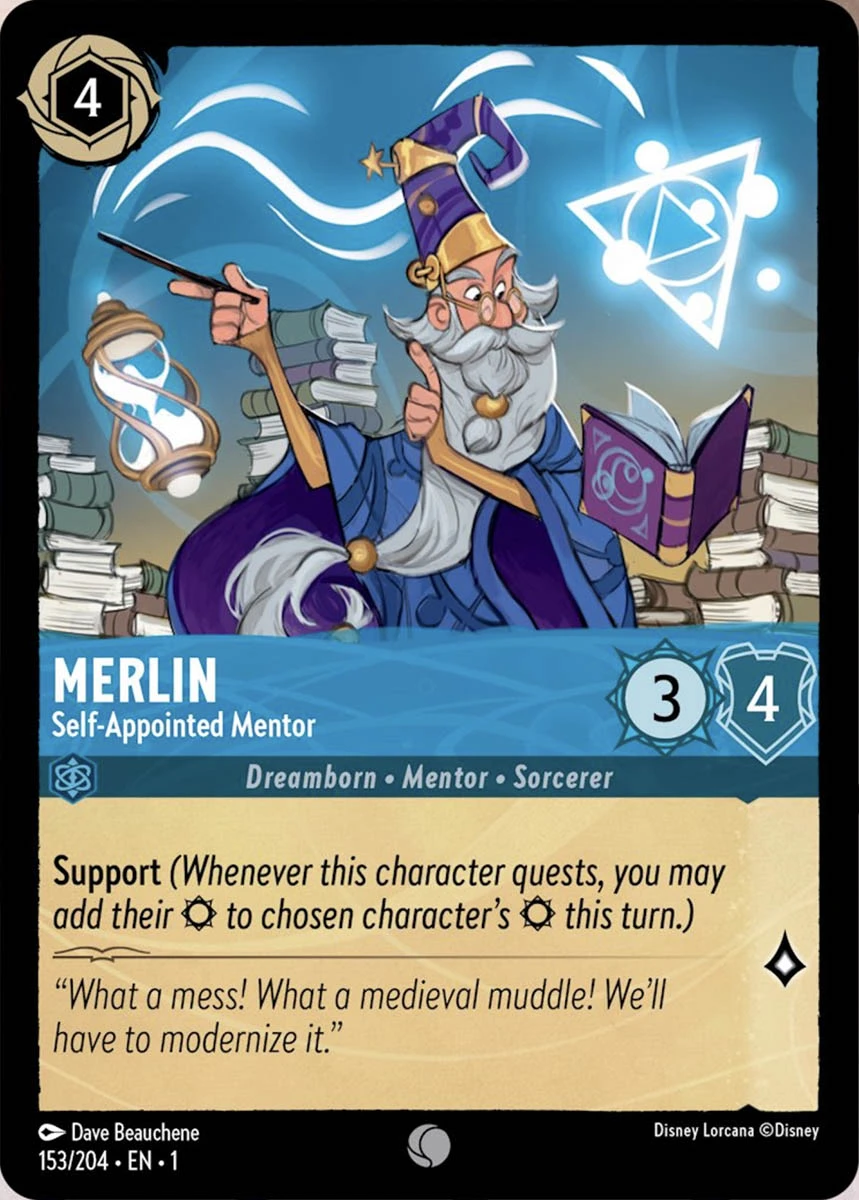 2023 The First Chapter Merlin - Self-Appointed Mentor Common #153 Common card image