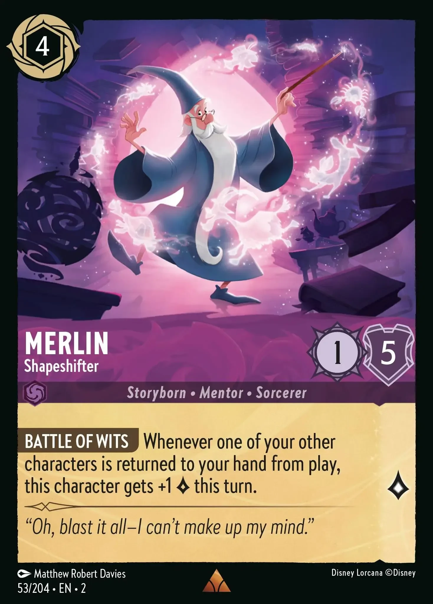 2023 Rise of The Floodborn Merlin - Shapeshifter #53 Rare card image