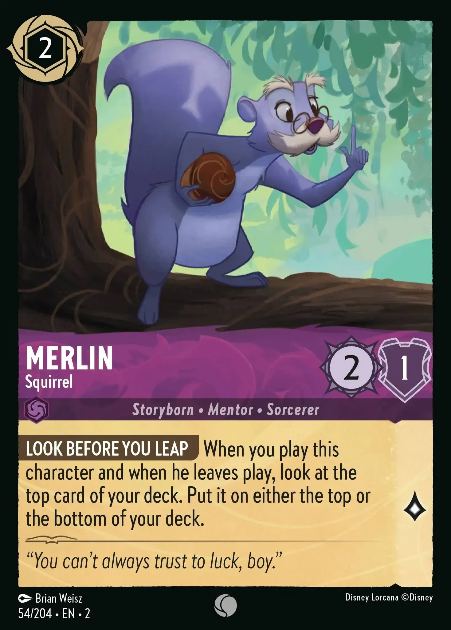 2023 Rise of The Floodborn Merlin - Squirrel #54 Common card image