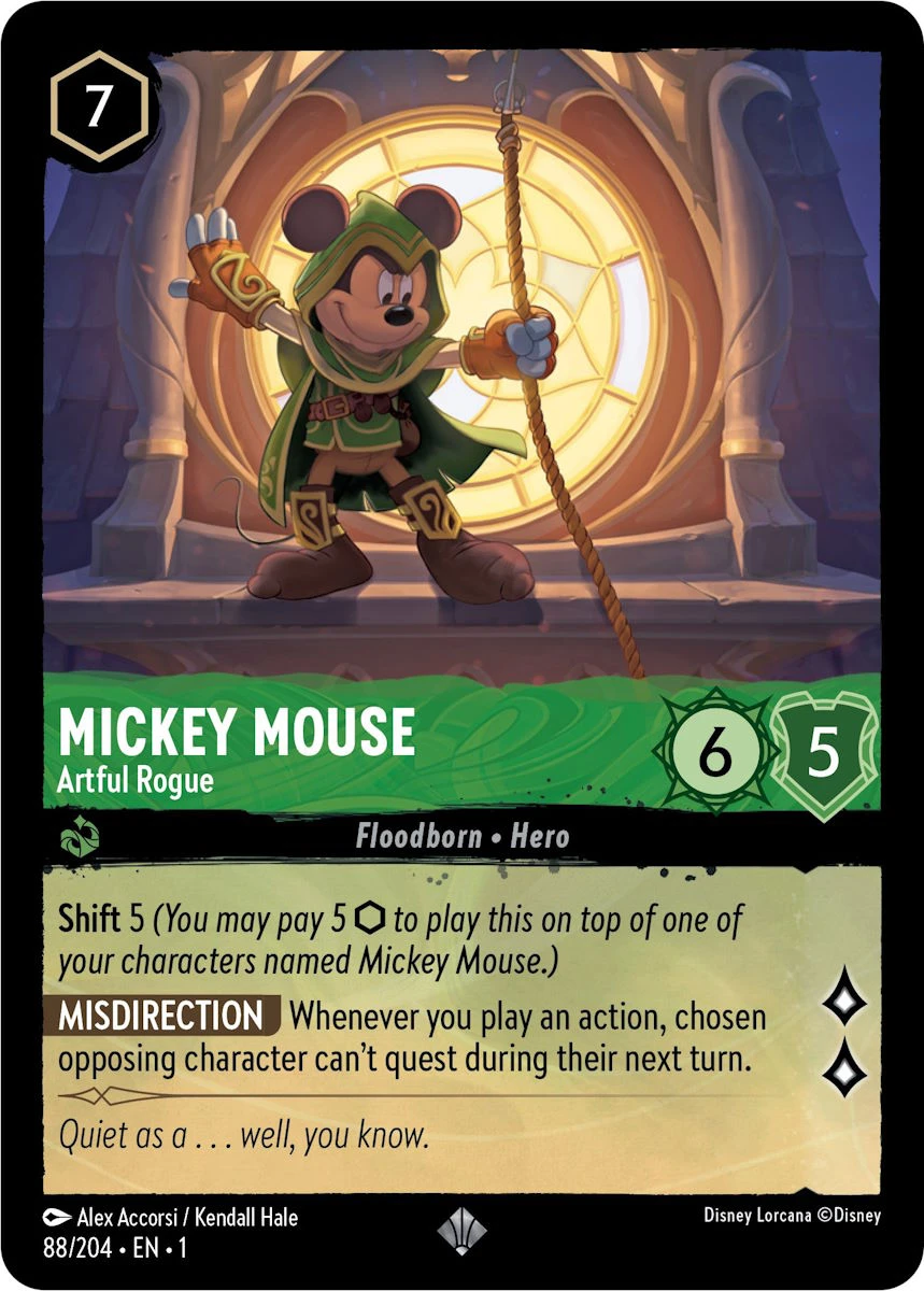 2023 The First Chapter Mickey Mouse - Artful Rogue #88 Super Rare card image