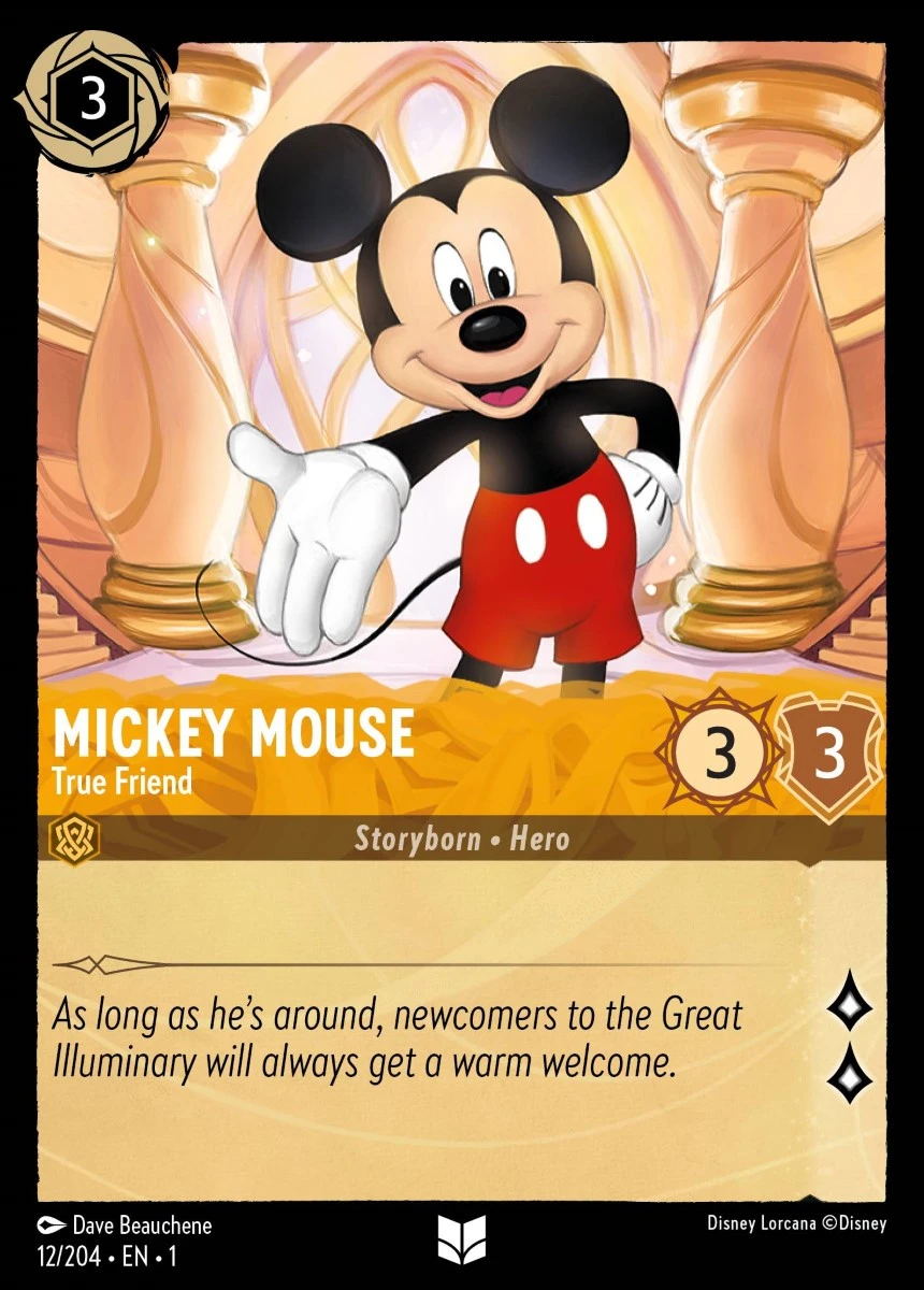 2023 The First Chapter Mickey Mouse - True Friend Uncommon #12 Uncommon card image