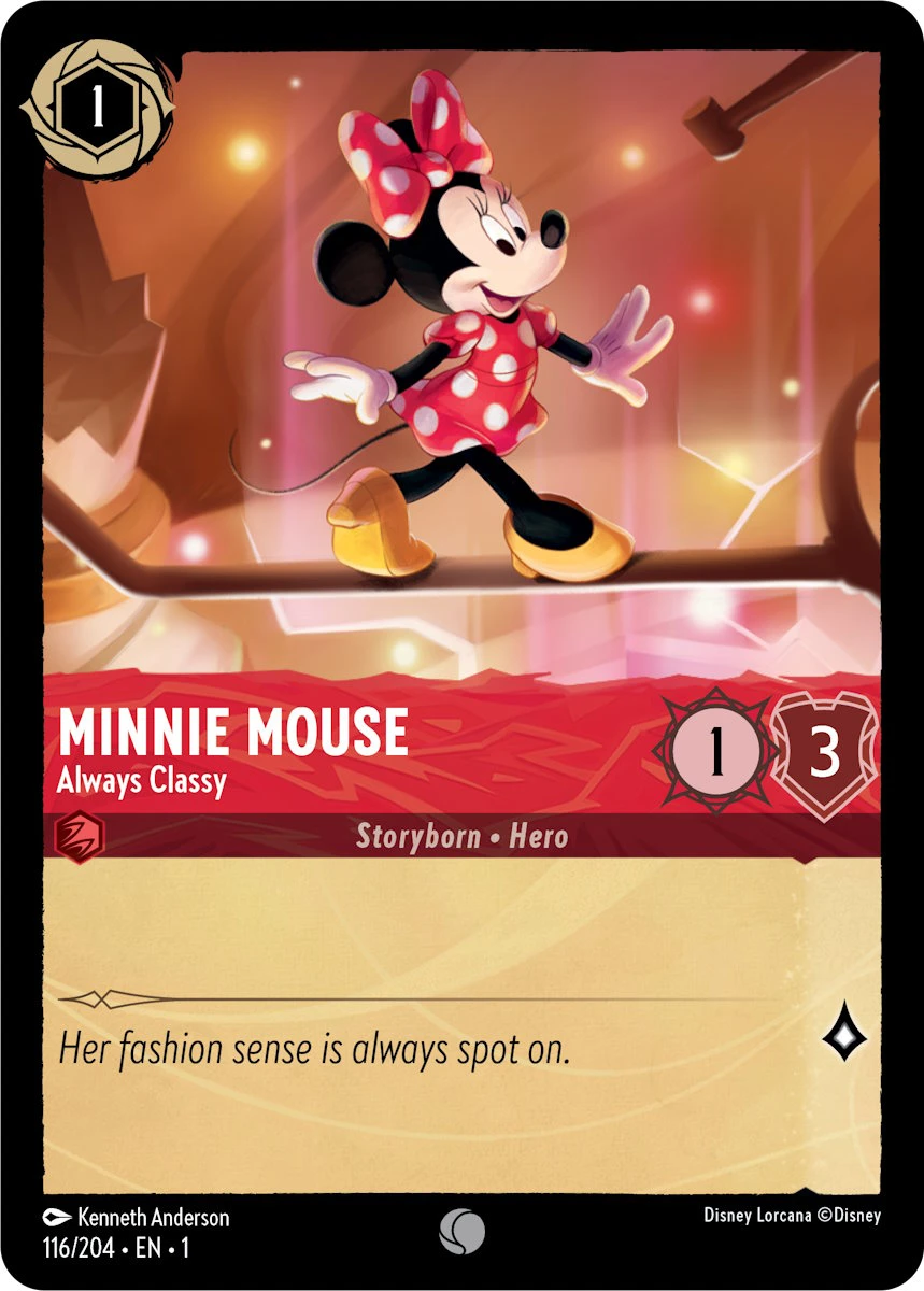 2023 The First Chapter Minnie Mouse - Always Classy Common #116 Common card image