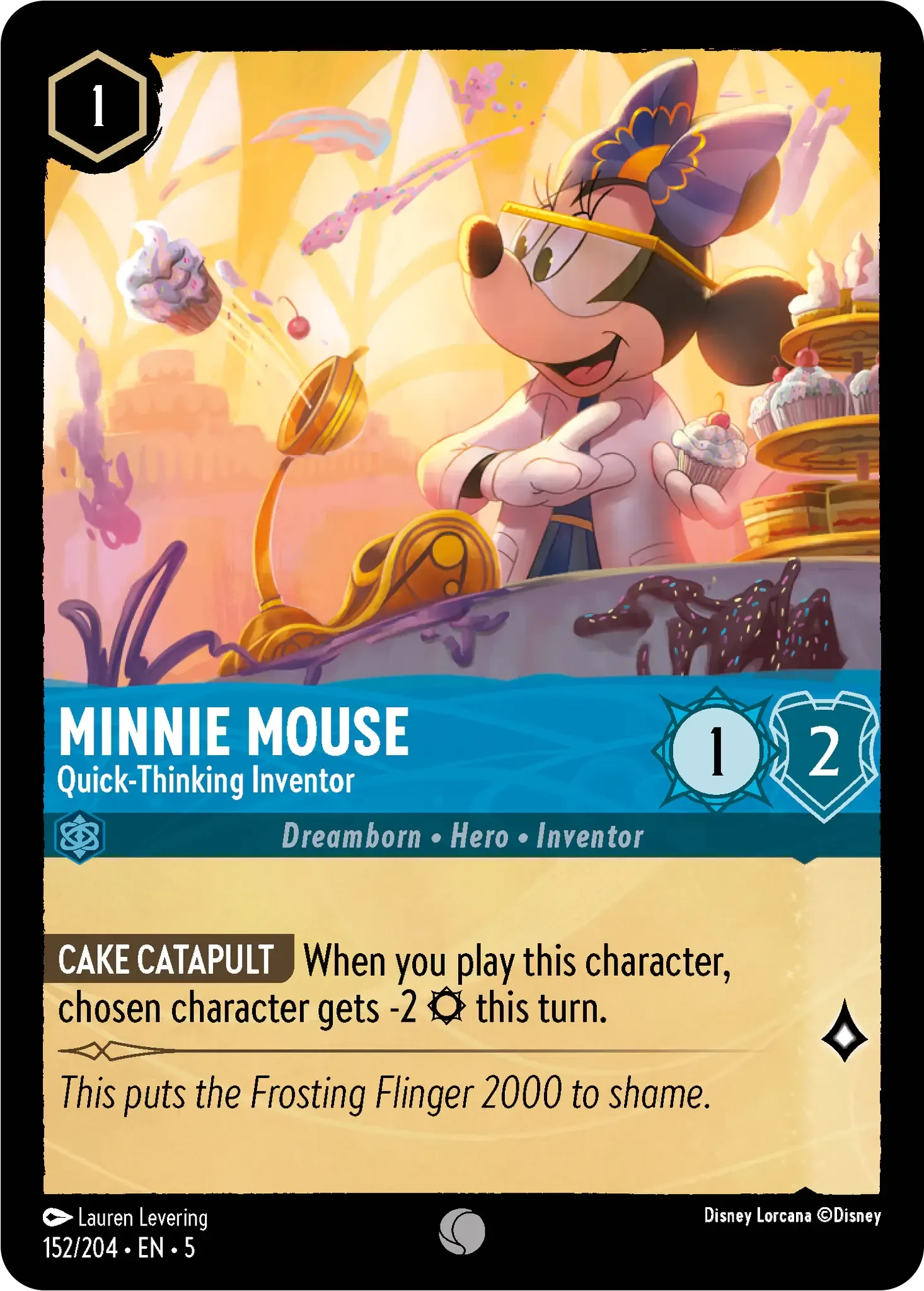 2024 Shimmering Skies Minnie Mouse - Quick-Thinking Inventor #152 Common card image