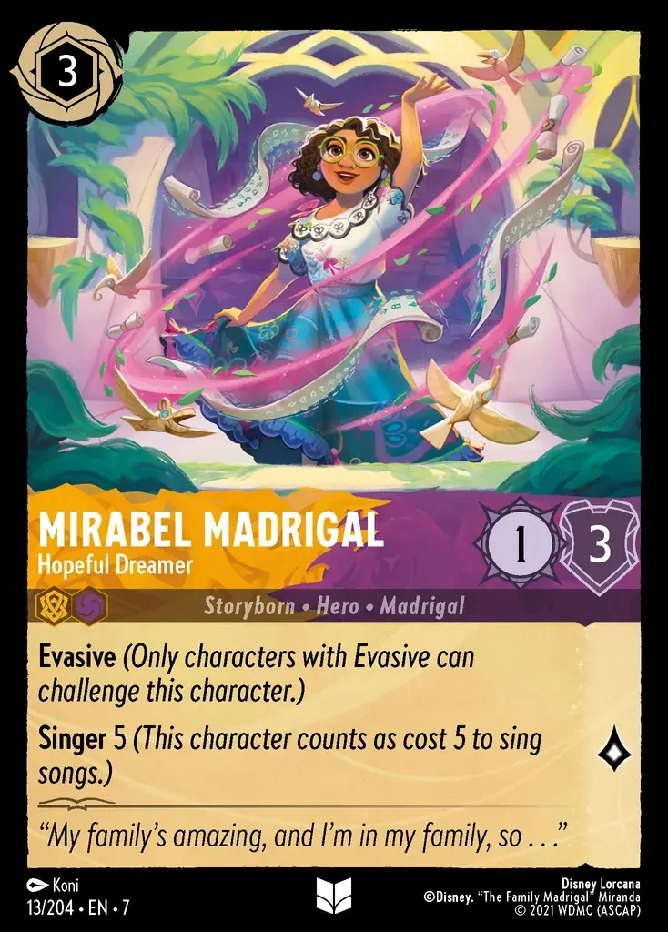 2025 Archazia's Island Mirabel Madrigal - Hopeful Dreamer #13 Uncommon card image