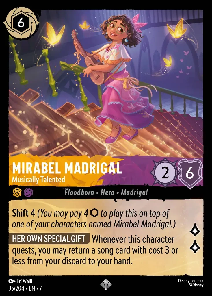 2025 Archazia's Island Mirabel Madrigal - Musically Talented #35 Super Rare card image