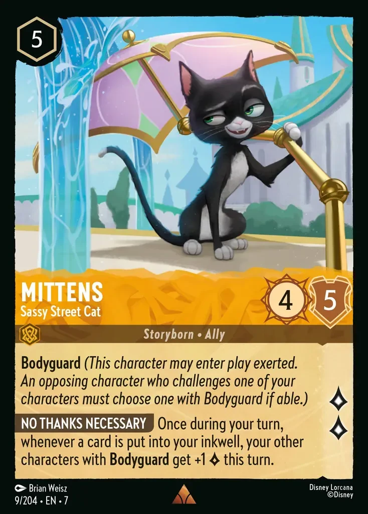 2025 Archazia's Island Mittens - Sassy Street Cat #9 Rare card image