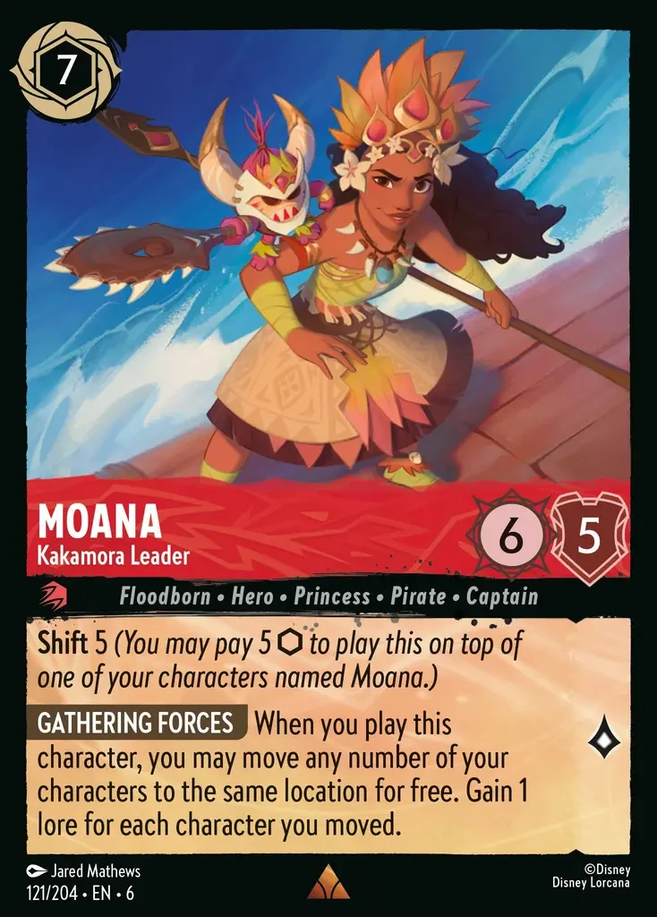 2024 Azurite Sea Moana - Kakamora Leader #121 Rare card image