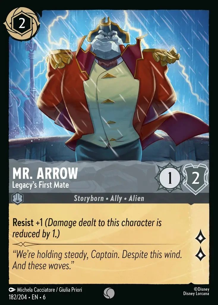 2024 Azurite Sea Mr. Arrow - Legacy's First Mate #182 Common card image