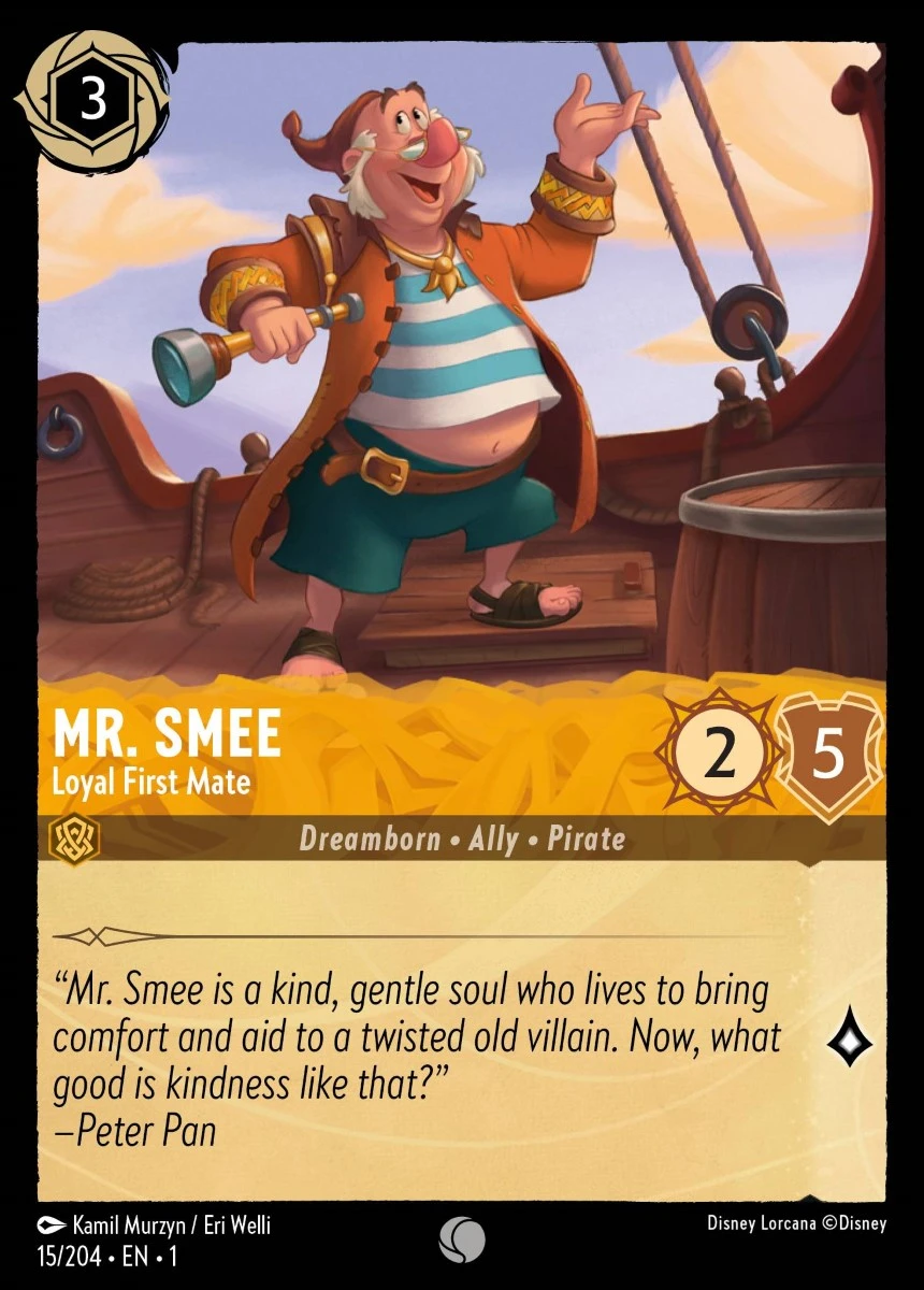 2023 The First Chapter Mr. Smee - Loyal First Mate Common #15 Common card image