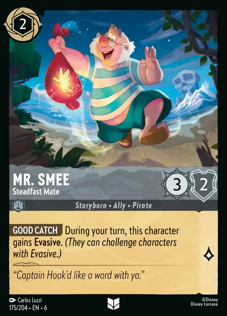 2024 Azurite Sea Mr. Smee - Steadfast Mate #175 Uncommon card image