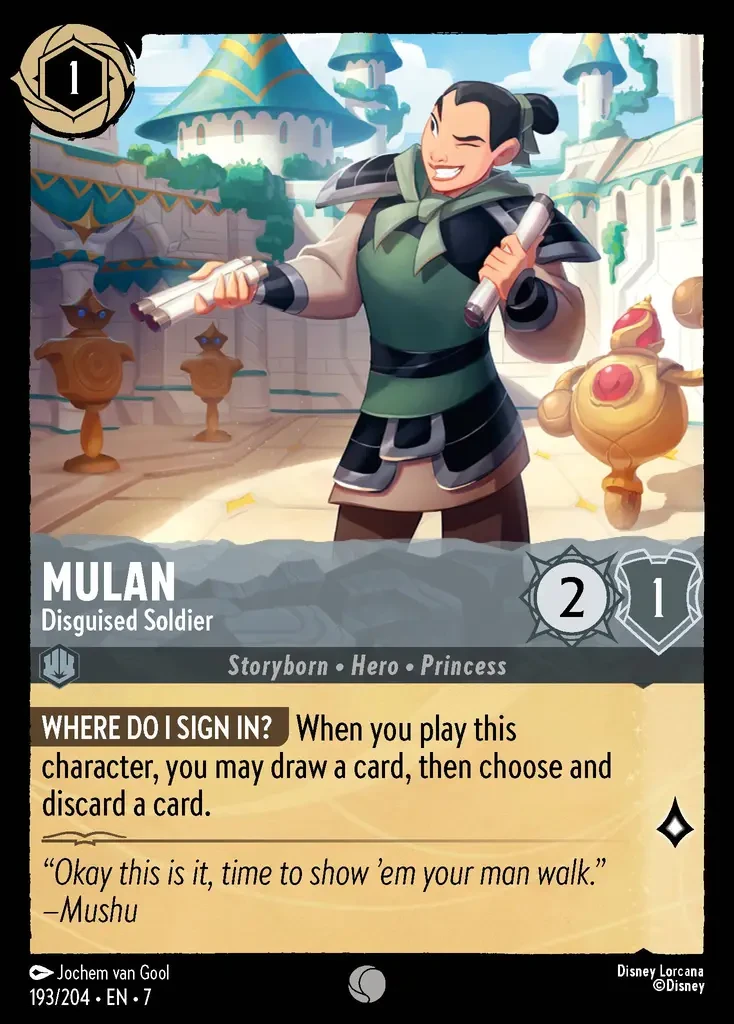 2025 Archazia's Island Mulan - Disguised Soldier #193 Common card image