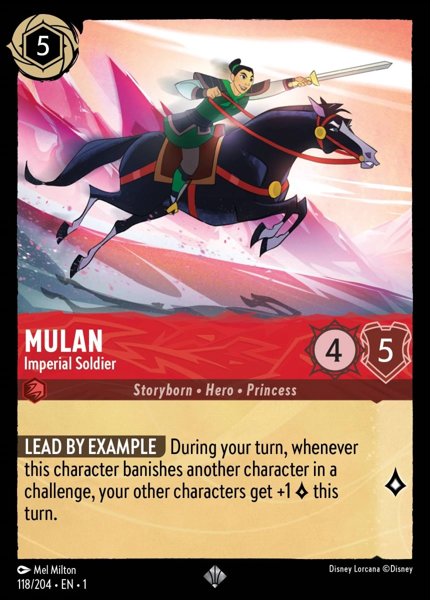 2023 The First Chapter Mulan - Imperial Soldier [Oversized] Super Rare #118 Super Rare card image