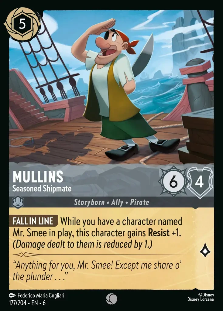 2024 Azurite Sea Mullins - Seasoned Shipmate #177 Common card image