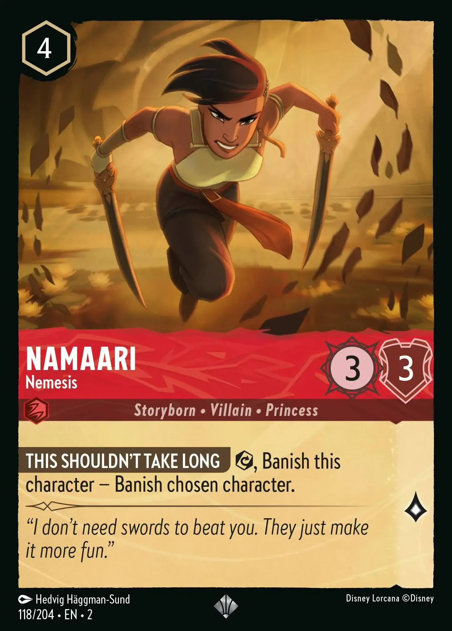 2023 Rise of The Floodborn Namaari - Nemesis #118 Super Rare card image