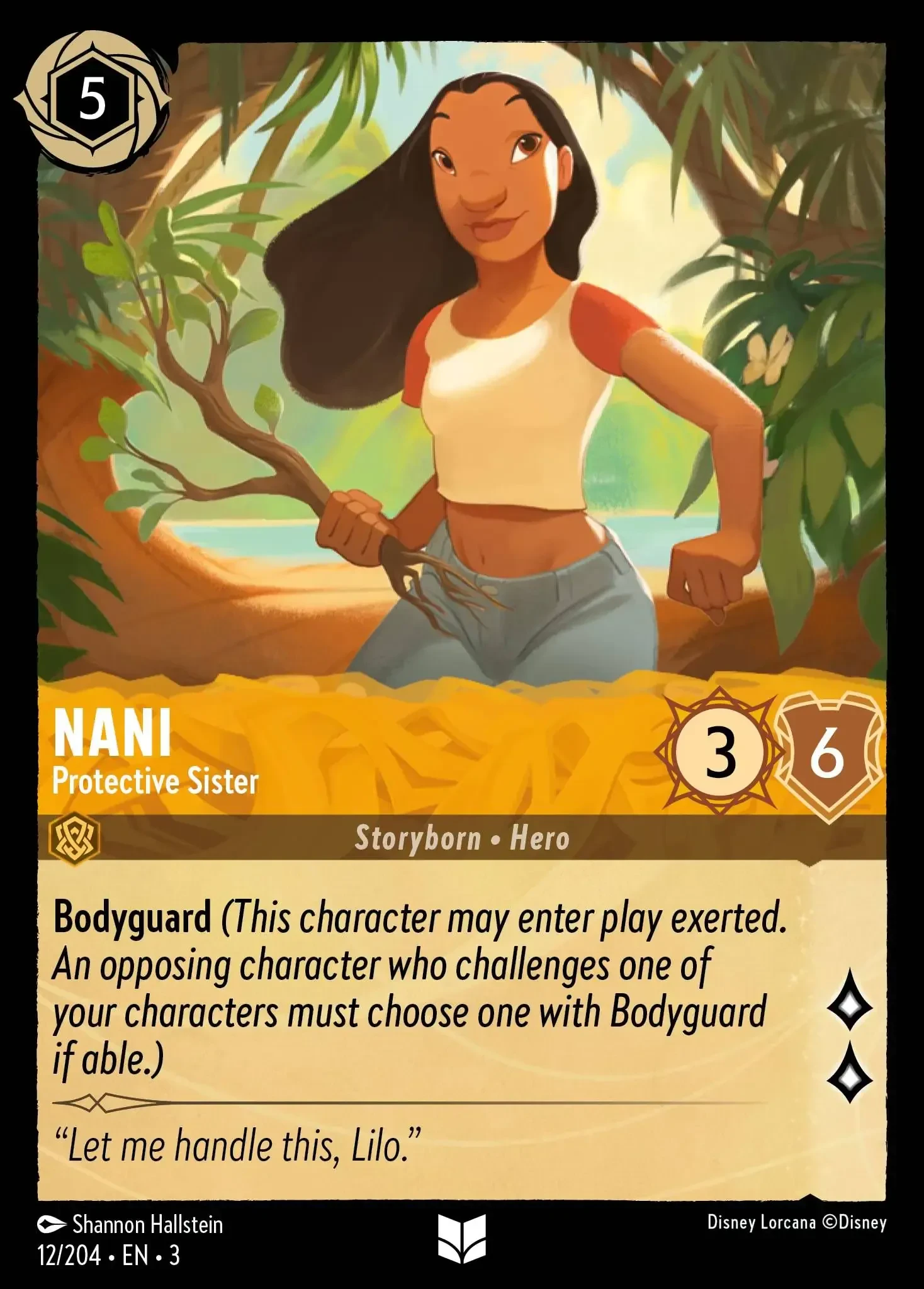 2024 Into the Inklands Nani - Protective Sister #12 Uncommon card image