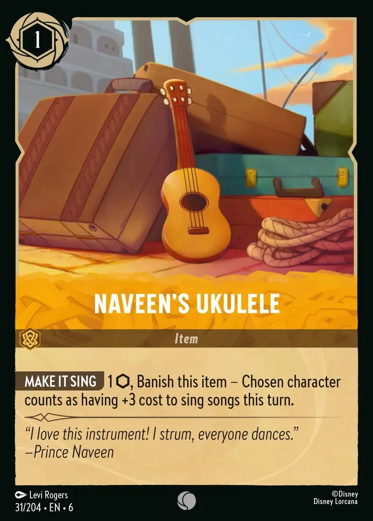 2024 Azurite Sea Naveen's Ukulele #31 Common card image