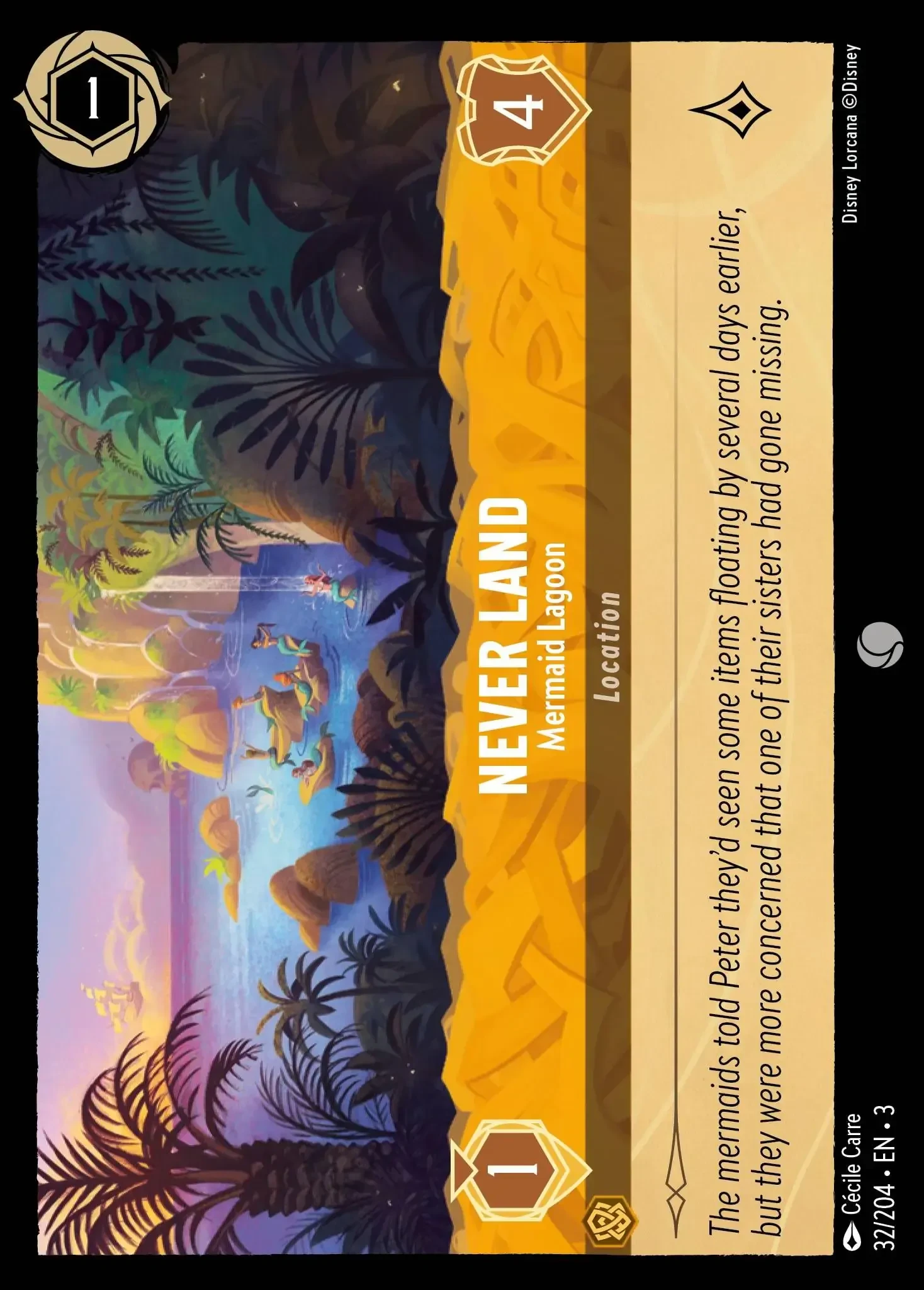 2024 Into the Inklands Never Land - Mermaid Lagoon #32 Common card image