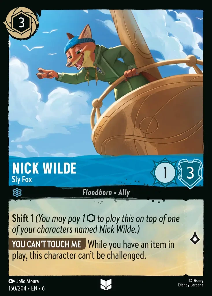 2024 Azurite Sea Nick Wilde - Sly Fox #150 Uncommon card image