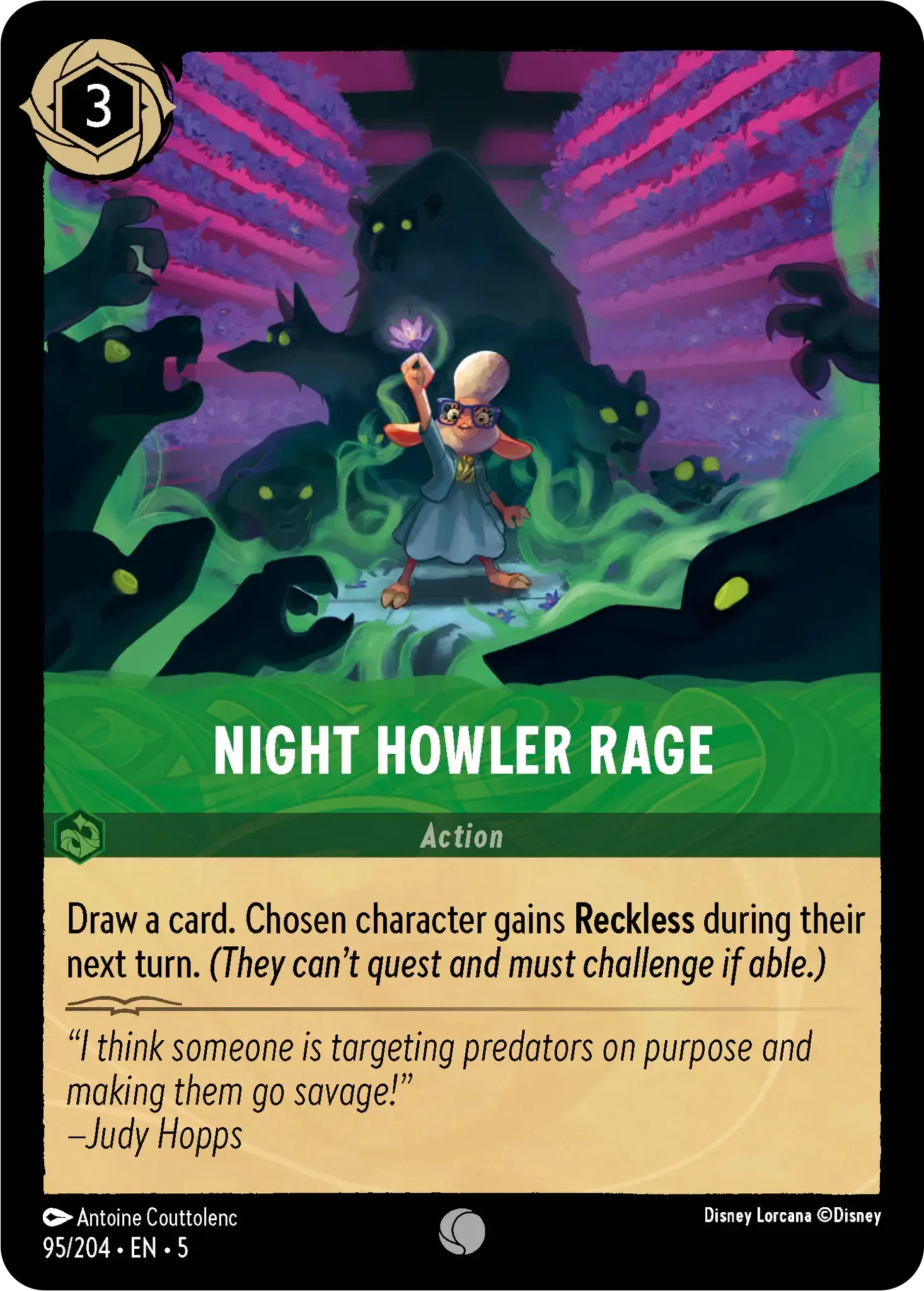 2024 Shimmering Skies Night Howler Rage #95 Common card image