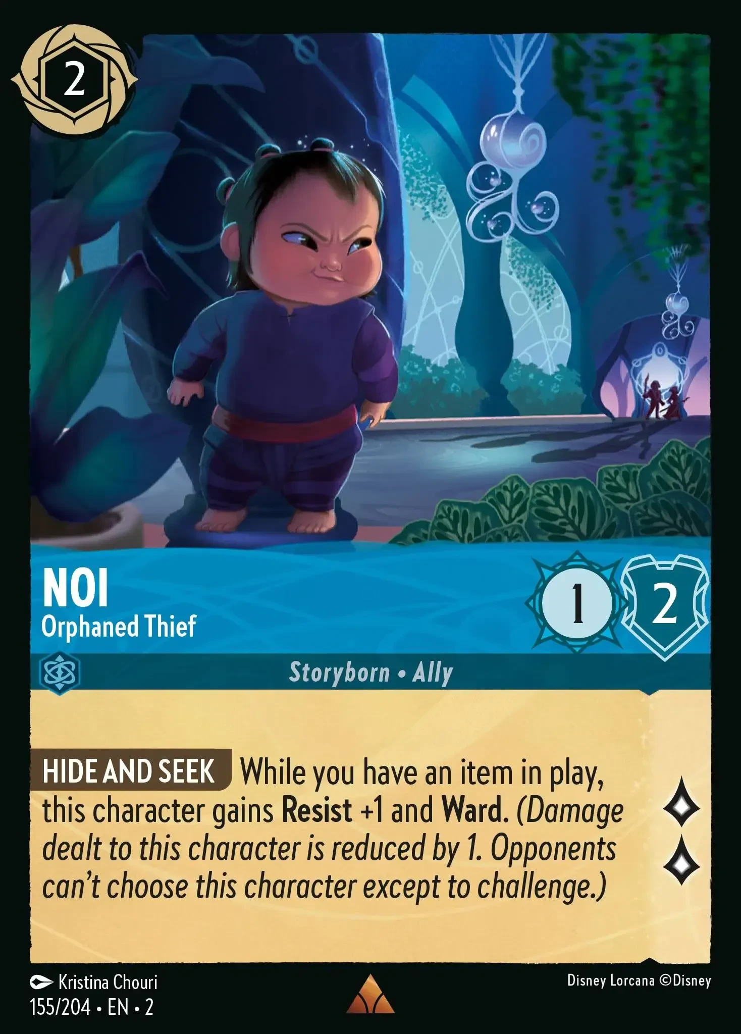 2023 Rise of The Floodborn Noi - Orphaned Thief #155 Rare card image