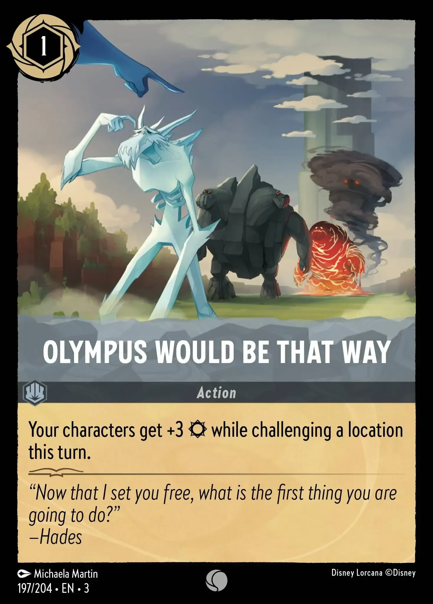 2024 Into the Inklands Olympus Would Be That Way #197 Common card image