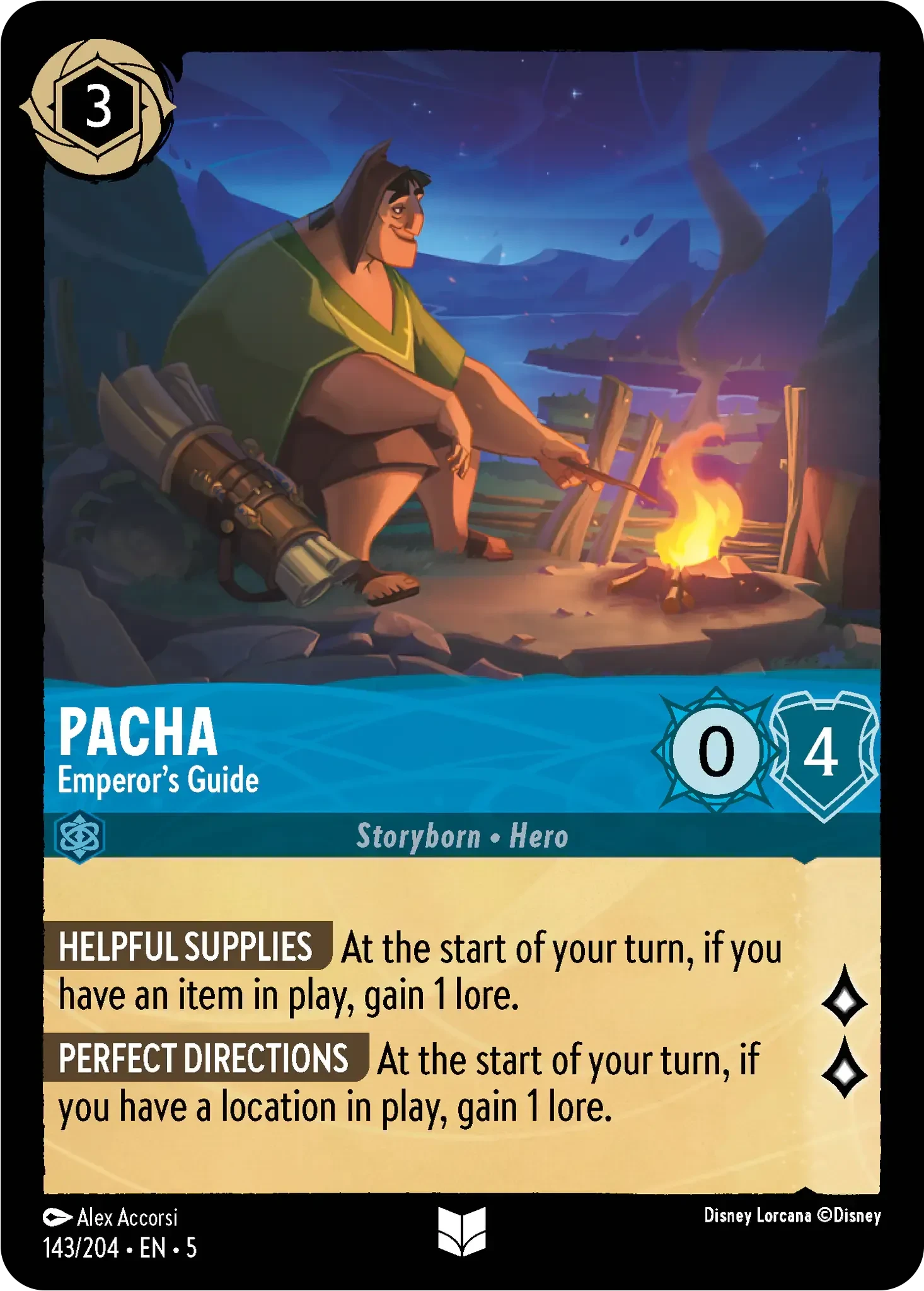 2024 Shimmering Skies Pacha - Emperor's Guide #143 Uncommon card image