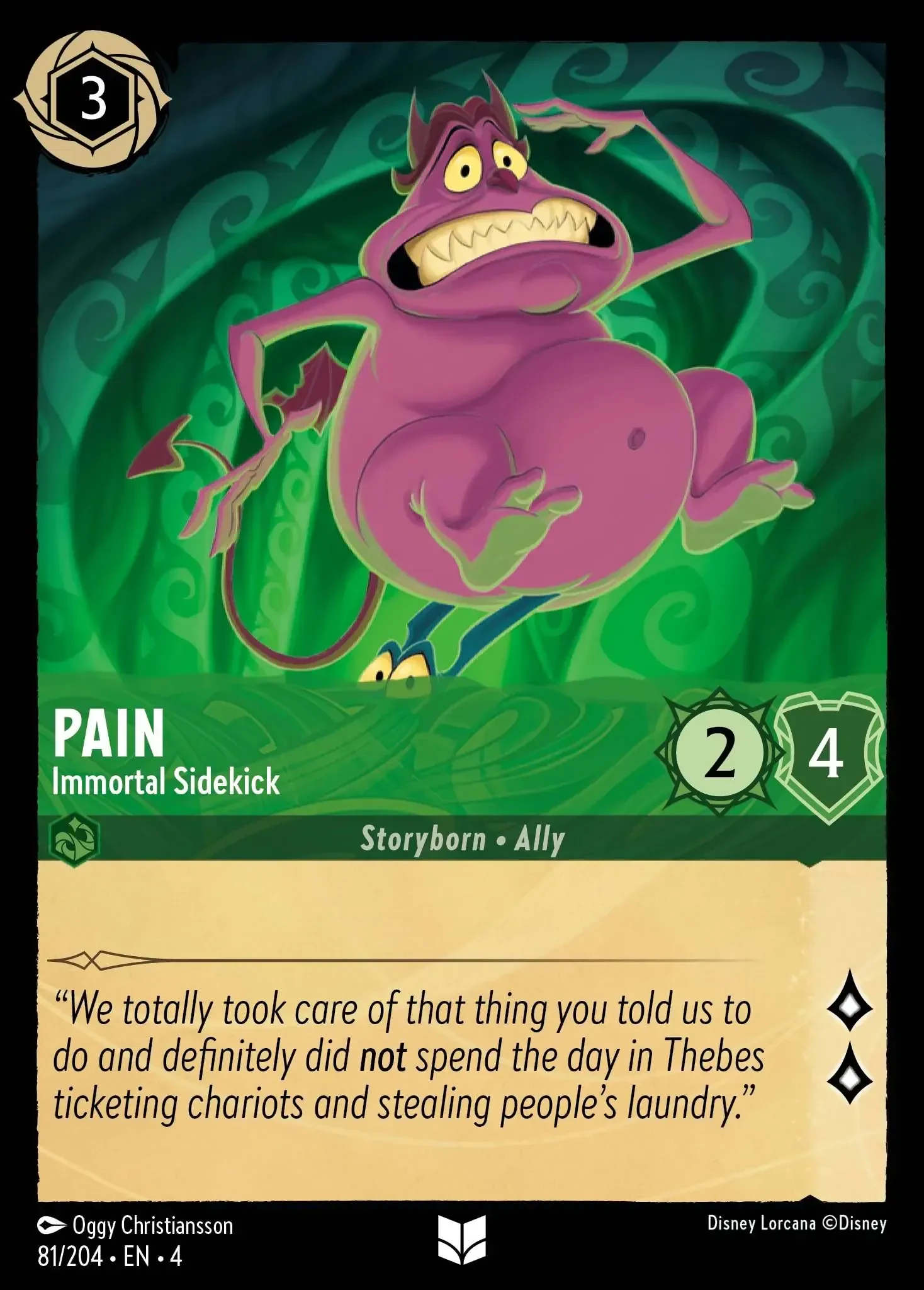 2024 Ursula's Return Pain - Immortal Sidekick Uncommon #81 Uncommon card image