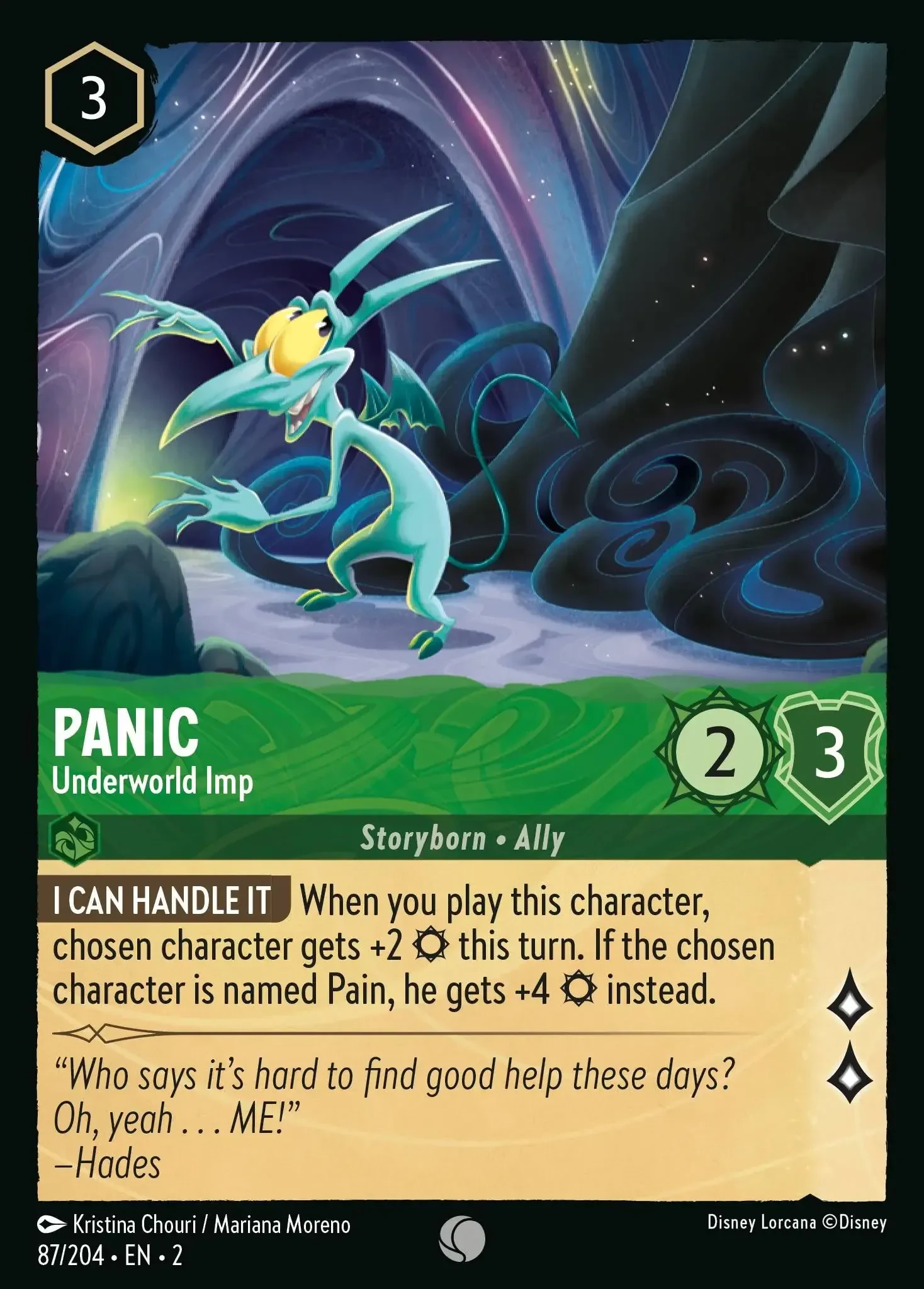 2023 Rise of The Floodborn Panic - Underworld Imp #87 Common card image