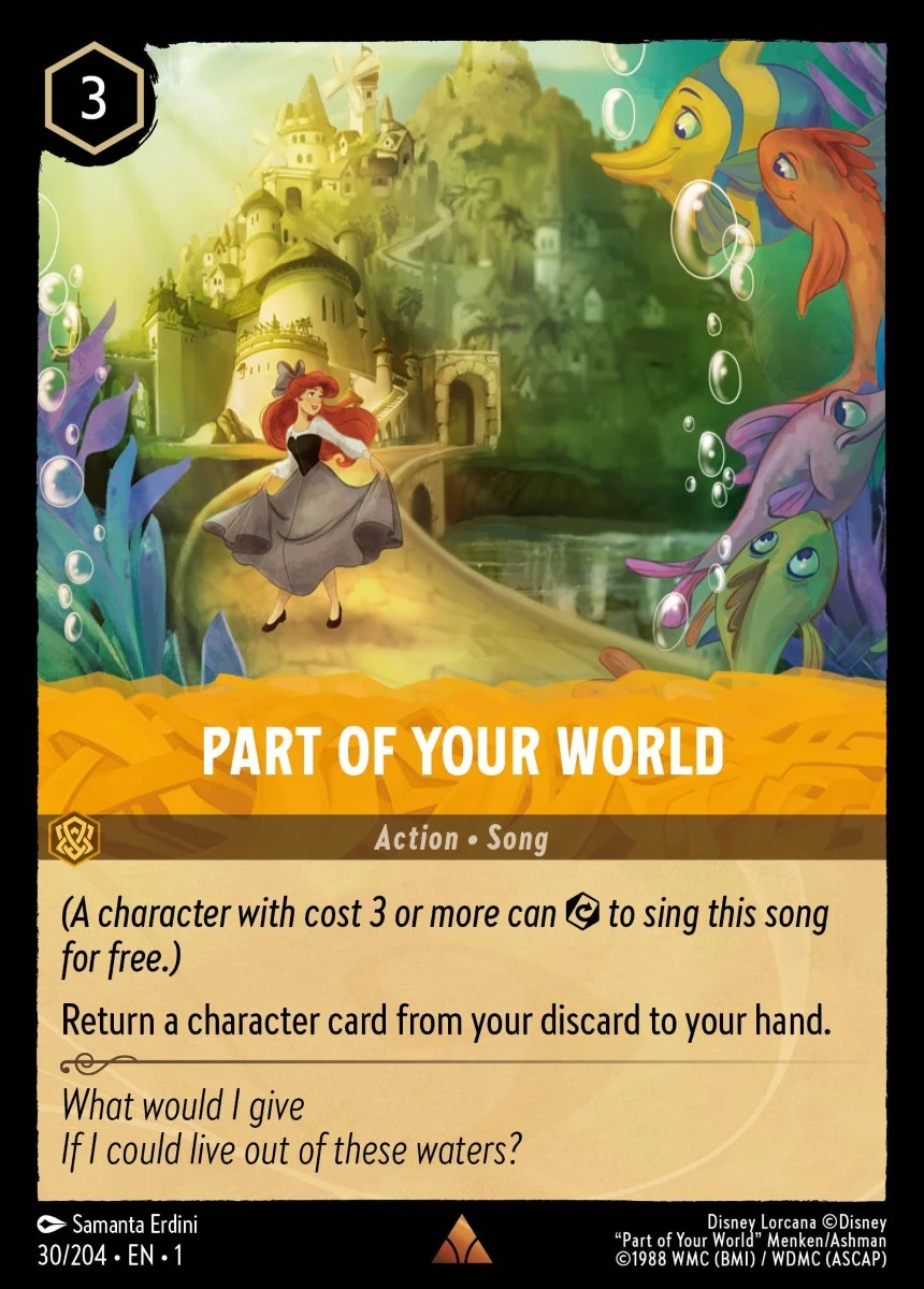 2023 The First Chapter Part of Your World #30 Rare card image