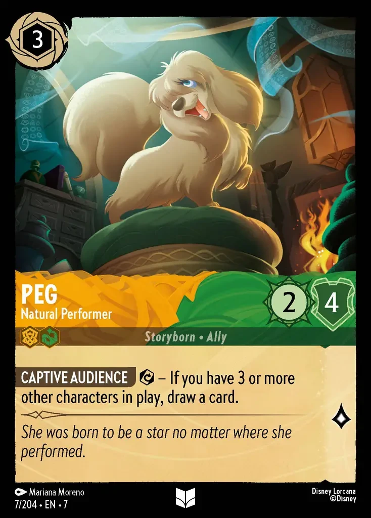 2025 Archazia's Island Peg - Natural Performer #7 Uncommon card image