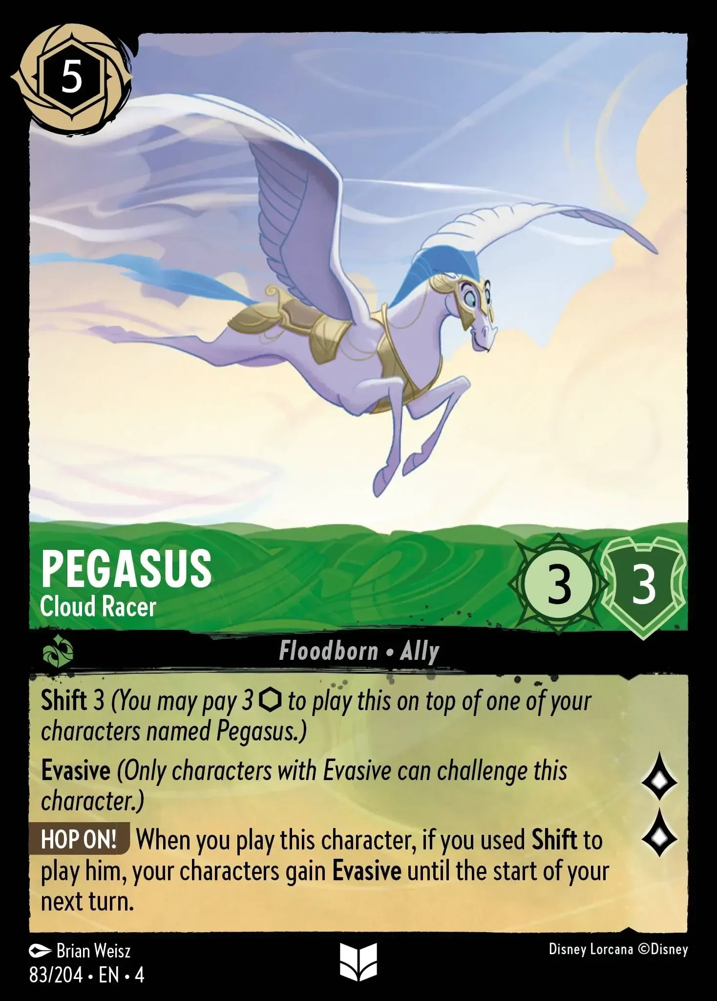 2024 Ursula's Return Pegasus - Cloud Racer Uncommon #83 Uncommon card image