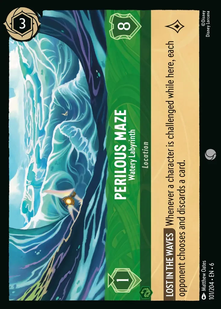 2024 Azurite Sea Perilous Maze - Watery Labyrinth [Foil] Common #101 Common card image