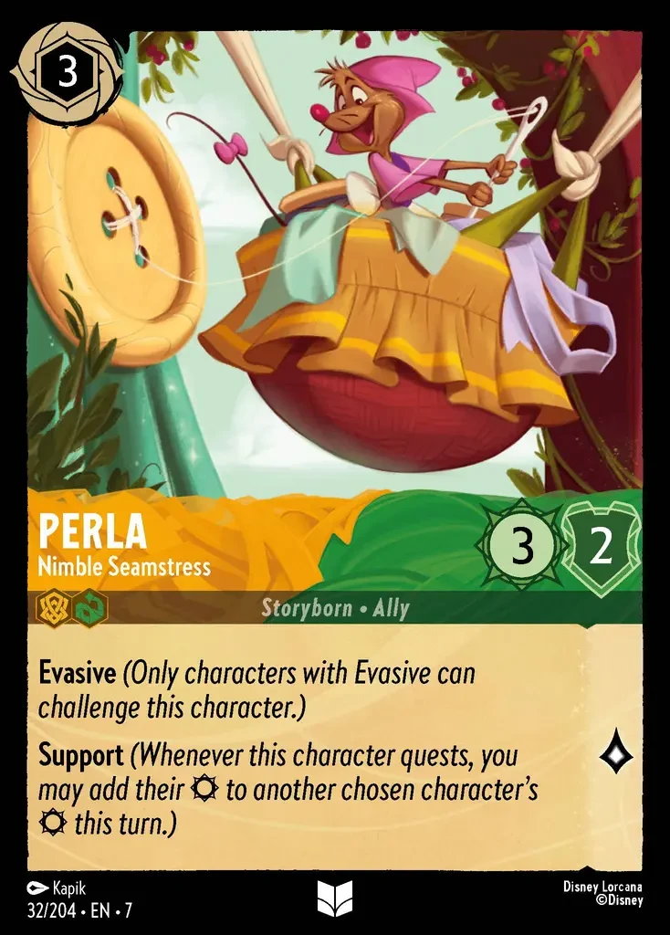 2025 Archazia's Island Perla - Nimble Seamstress #32 Uncommon card image