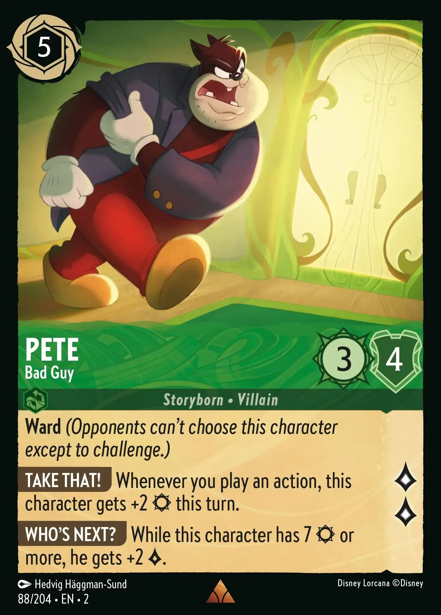 2023 Rise of The Floodborn Pete - Bad Guy #88 Rare card image