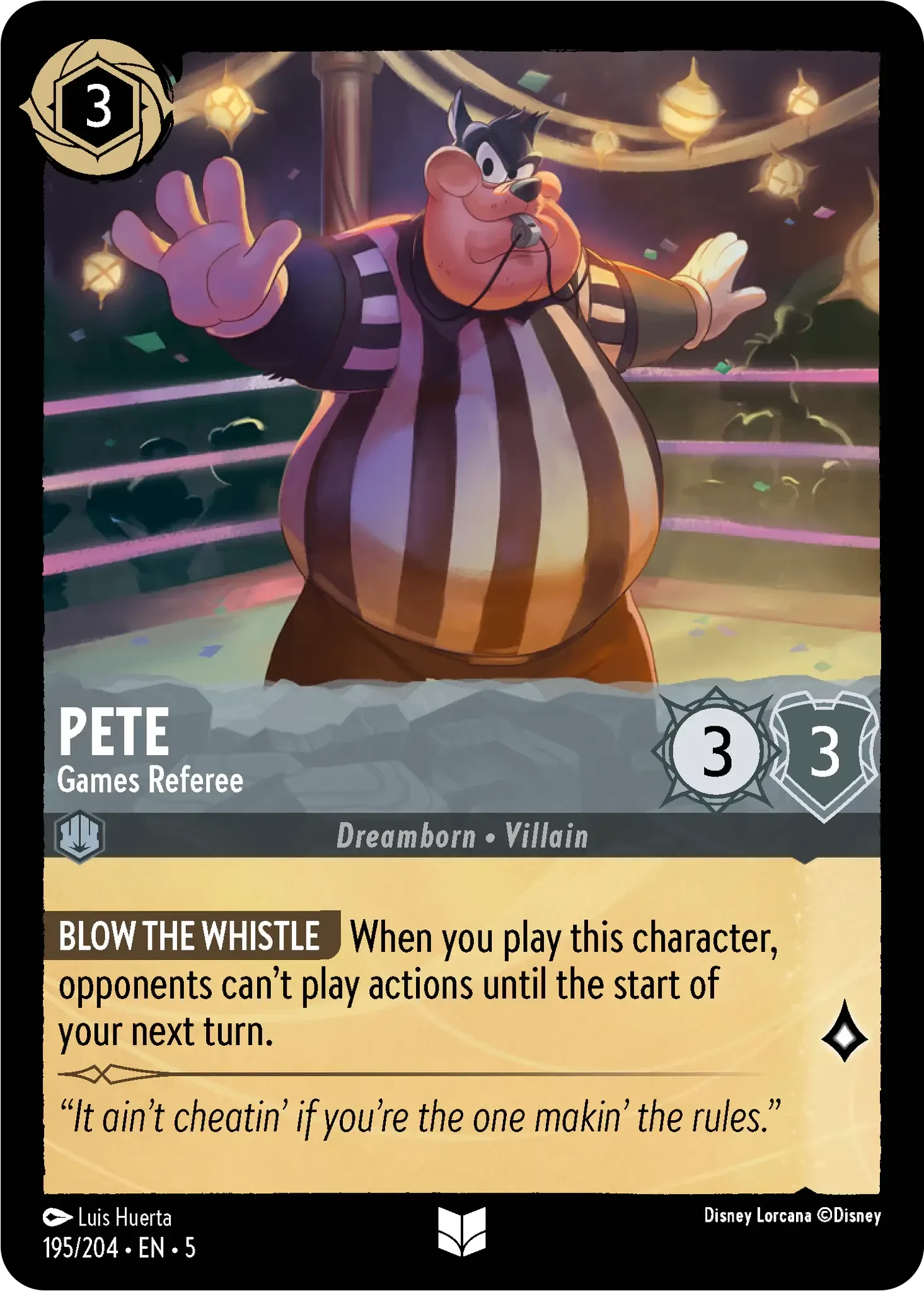 2024 Shimmering Skies Pete - Games Referee #195 Uncommon card image