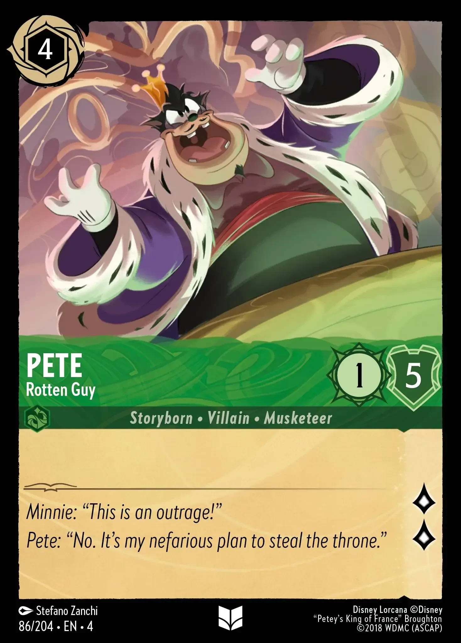 2024 Ursula's Return Pete - Rotten Guy Uncommon #86 Uncommon card image